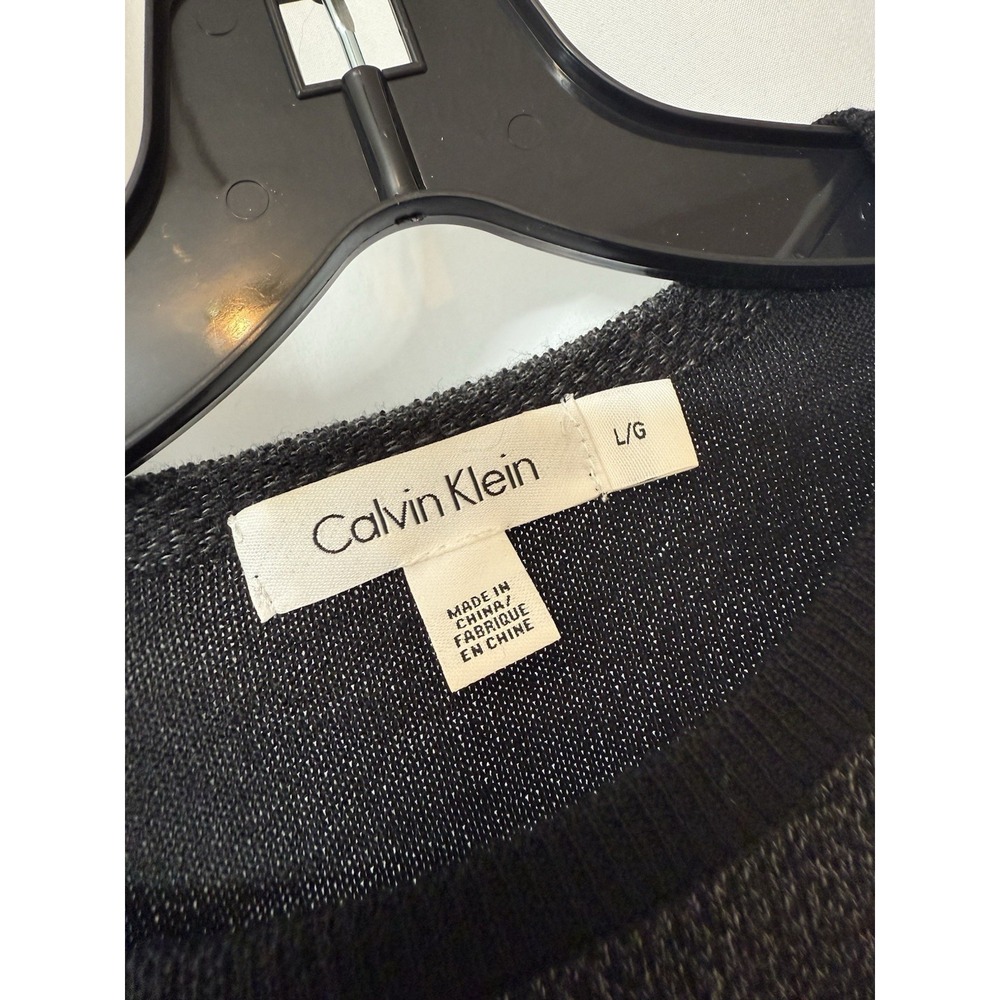 Calvin Klein Sweater Men Large Cotton Blend Knit Long Sleeve J70‎ - Picture 2 of 3